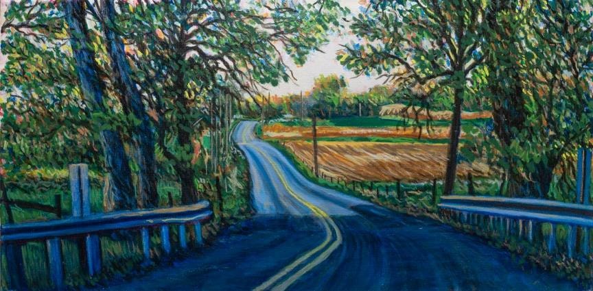 Backroads landscape painting by Kevin McLaughlin