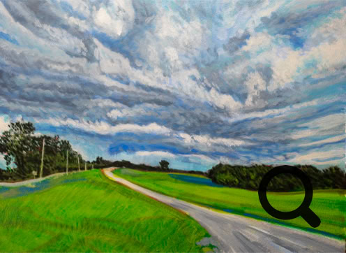 Appleton Road Approaching Storm