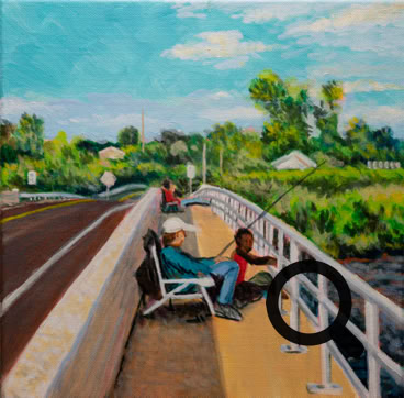 Fishing From the Bridge on Route 9